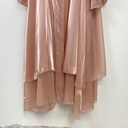 Shinny Layered Abaya with belt