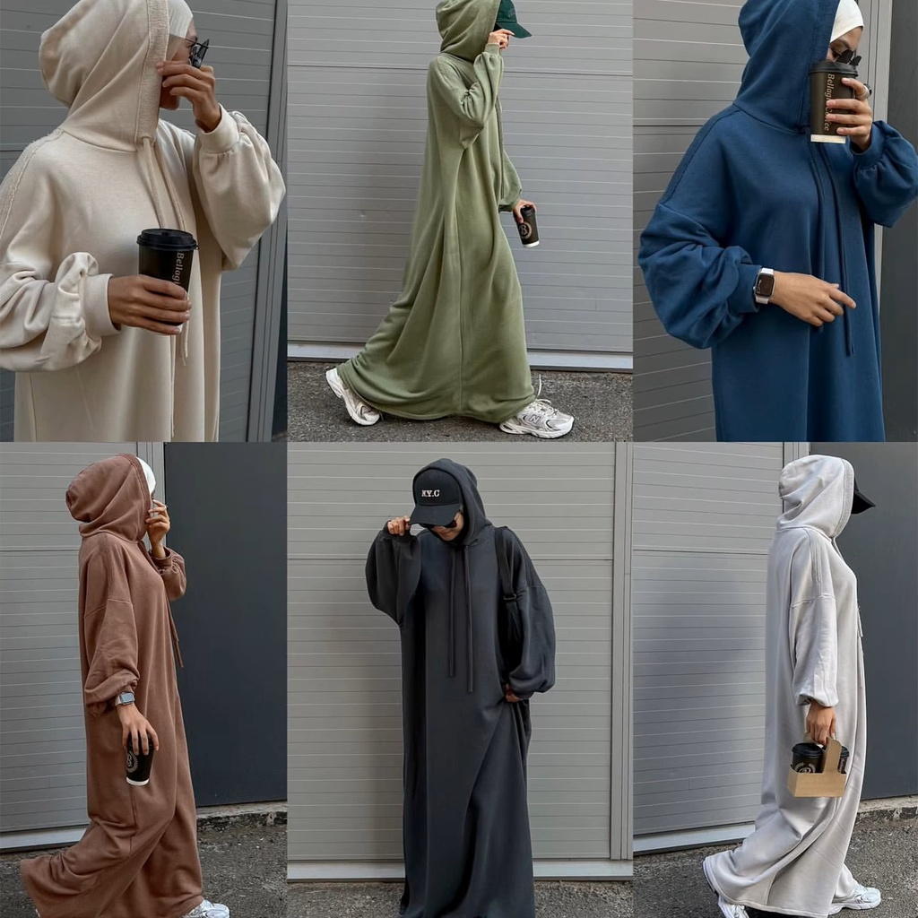 Hoodie Abaya Women Dresses