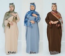 Matching Scarf with Hijab Dress 