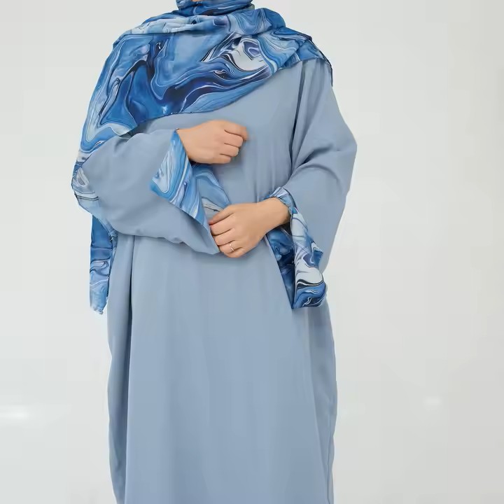 Matching Scarf with Hijab Dress 