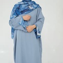 Matching Scarf with Hijab Dress 