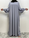 Khimar Abaya with Pleated Waist