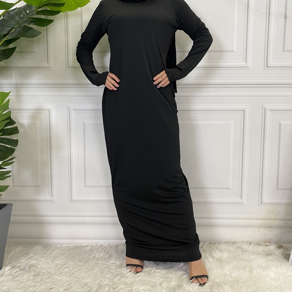 Cotton Plain Inner Abaya Dress