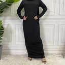 Cotton Plain Inner Abaya Dress