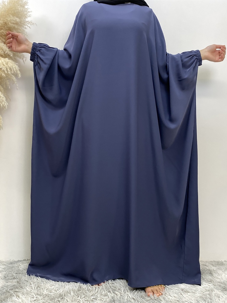 Wide Khimar Dress with Cuff Sleeves