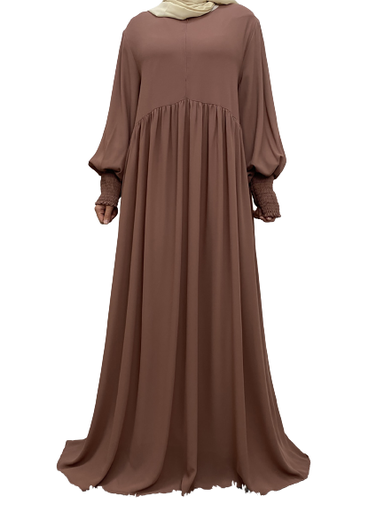 Khimar Dress with Cuff Sleeves