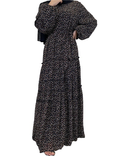 Floral Modest Hijab Dress
