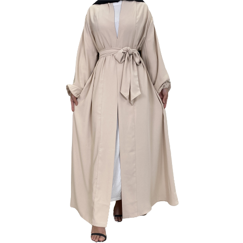 Plain Abaya with Cuff Sleeves