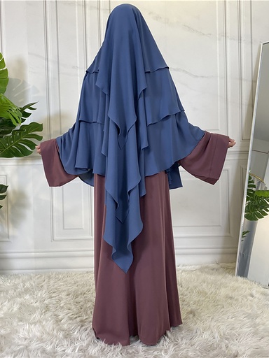3 Layers Chiffon Khimar