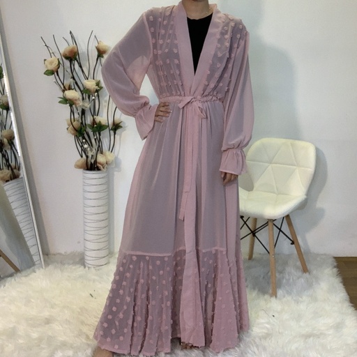 Cardigan Chiffon Abaya 