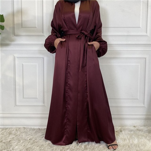 Satin Plain Abaya 