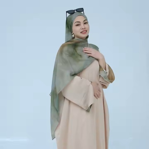 Matching Scarf with Hijab Dress 